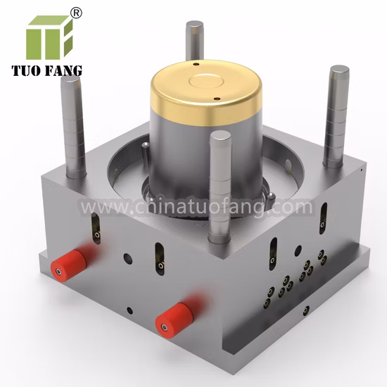 Molde para duas cavidades modelagem por injeção plástica da cubeta da pintura 2,2 litros/20L